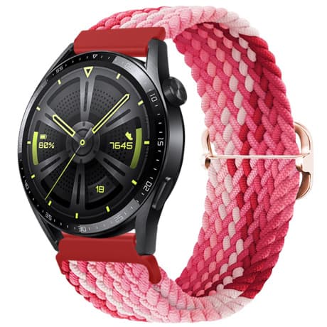 BStrap Elastic Nylon remienok na Garmin Vivoactive 5, strawberry 1