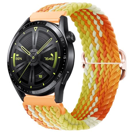 BStrap Elastic Nylon remienok na Garmin Vivoactive 4, fragrant orange (SSG025C1304) 1