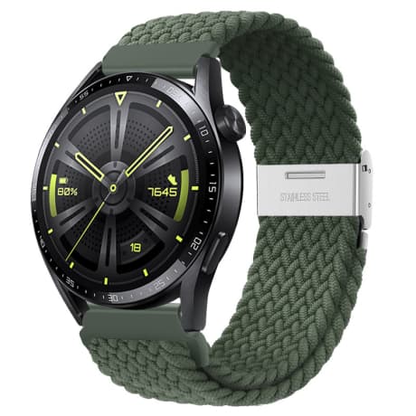 BStrap Elastic Nylon 2 remienok na Garmin Venu 2, olive green (SSG027C0508) 1