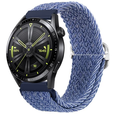 BStrap Braid Nylon remienok na Xiaomi Amazfit GTR Mini, blue white 1