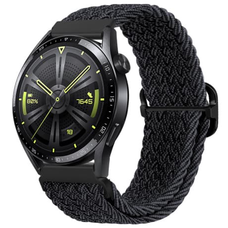 BStrap Braid Nylon remienok na Garmin Vivoactive 5, black 1