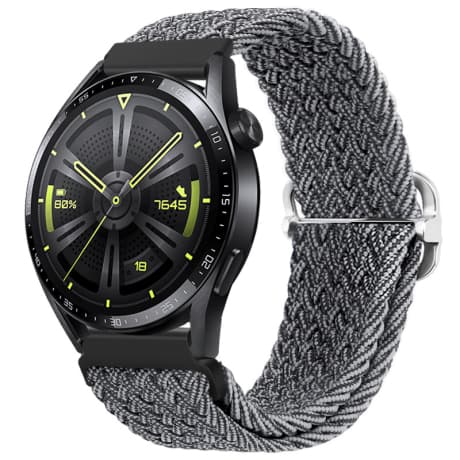 BStrap Braid Nylon remienok na Garmin Venu 2 Plus, gray black (SSG034C0409) 1