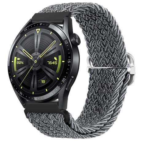 BStrap Braid Nylon remienok na Xiaomi Amazfit GTR Mini, gray black 1