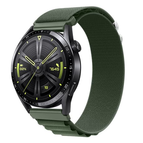 BStrap Nylon Loop remienok na Garmin Vivoactive 5, green 1