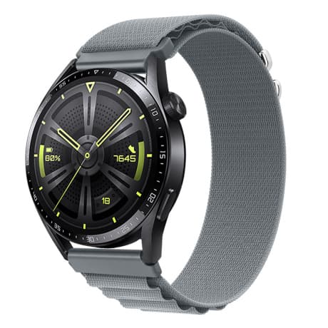 BStrap Nylon Loop remienok na Garmin Vivoactive 5, gray 1
