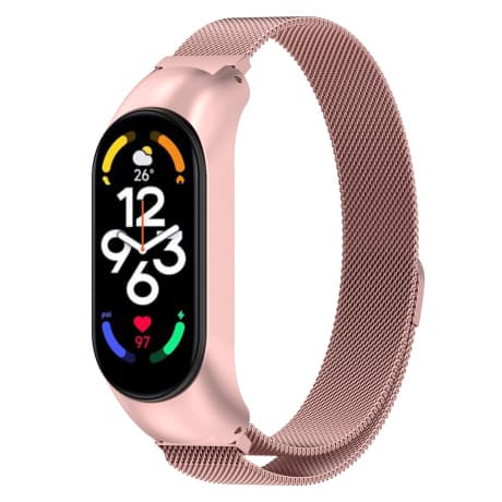 BStrap Milanese remienok na Xiaomi Mi Band 7, rose gold 1
