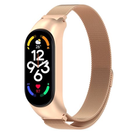 BStrap Milanese remienok na Xiaomi Mi Band 5/6, gold 1