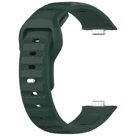 BStrap Silicone remienok na Huawei Watch Fit 3, dark green 1