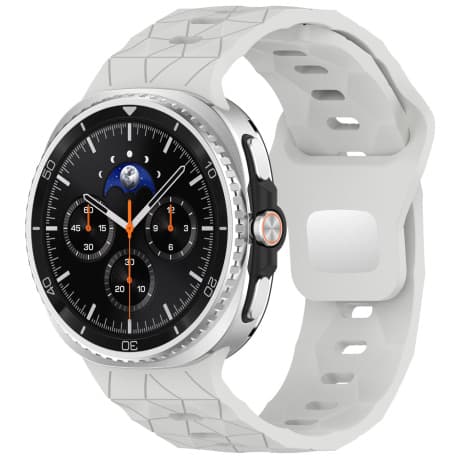 BStrap Silicone Grid remienok na Samsung Galaxy Watch 8, light gray
