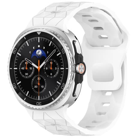 BStrap Silicone Grid remienok na Samsung Galaxy Watch 8, white 1