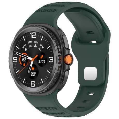 BStrap Silicone Dotline remienok na Samsung Galaxy Watch 8, green