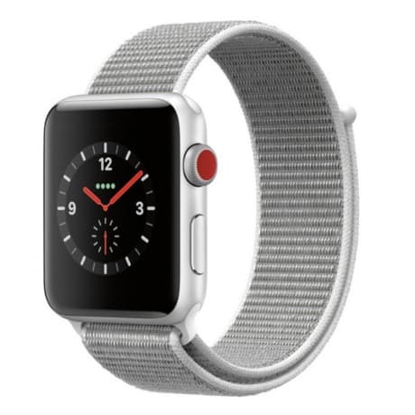 BStrap Nylon remienok na Apple Watch 42/44/45mm, Silver (SAP005C19)