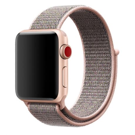 BStrap Nylon remienok na Apple Watch 42/44/45mm, Rose Gold (SAP005C18) 1