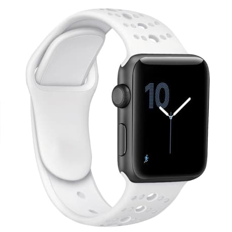 BStrap Silicone Sport remienok na Apple Watch 38/40/41mm, White (SAP007C07) 1
