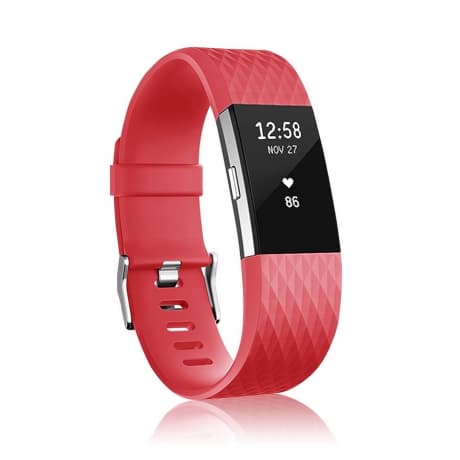 BStrap Silicone Diamond (Small) remienok na Fitbit Charge 2, red (SFI002C28) 1