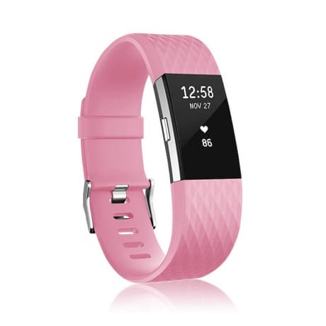 BStrap Silicone Diamond (Small) remienok na Fitbit Charge 2, pink (SFI002C26) 1