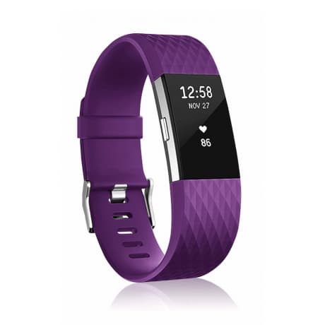 BStrap Silicone Diamond (Small) remienok na Fitbit Charge 2, purple (SFI002C27) 1