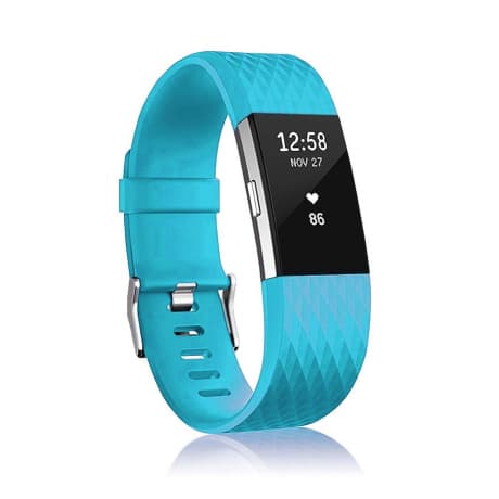 BStrap Silicone Diamond (Large) remienok na Fitbit Charge 2, blue (SFI002C02) 1