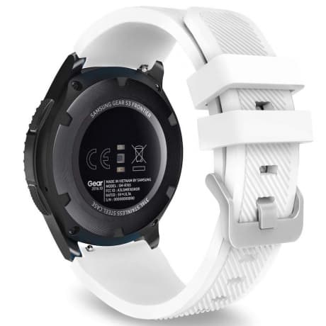 BStrap Silicone Sport remienok na Samsung Gear S3, white (SSG006C22) 1