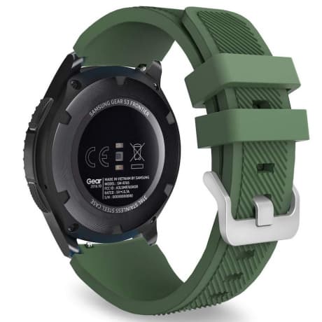 BStrap Silicone Sport remienok na Samsung Gear S3, dark green (SSG006C07) 1