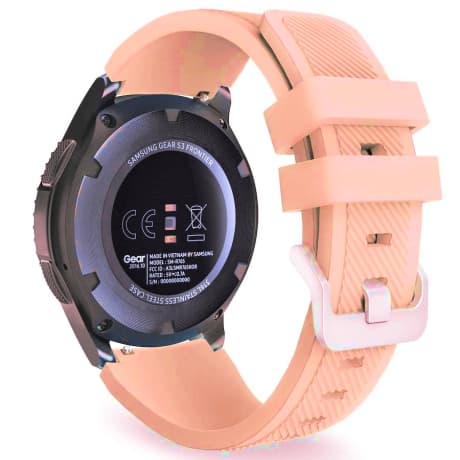 BStrap Silicone Sport remienok na Garmin Vivoactive 4, sand pink (SSG006C1905) 1