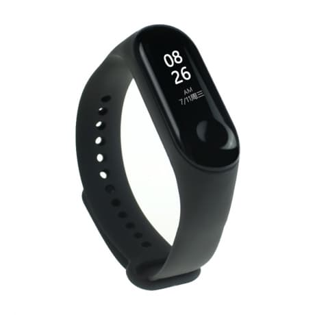 BStrap Silicone remienok na Xiaomi Mi Band 3/4, black (SXI006C01) 1