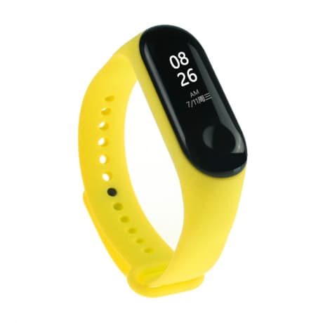BStrap Silicone remienok na Xiaomi Mi Band 3/4, yellow (SXI006C13) 1
