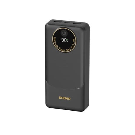Dudao K12 Power Bank 10000mAh 2x USB / USB-C 22.5W, čierny 1