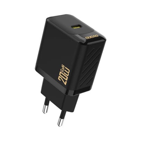Dudao A26 GaN sieťová nabíjačka USB-C 20W, čierna