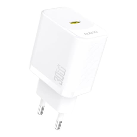 Dudao A27P GaN sieťová nabíjačka USB-C 30W, biela 1
