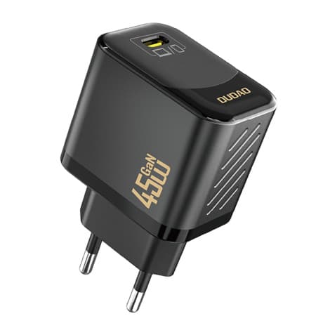 Dudao A28 GaN sieťová nabíjačka USB-C 45W, čierna 1