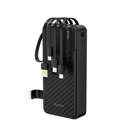 Dudao K11 Pro Power Bank 20000mAh + kábel USB / USB-C / Lightning / Micro USB 10W, čierny 1