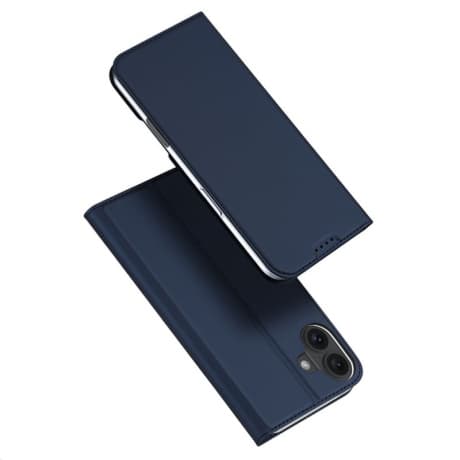 Dux Ducis Skin Pro knižkové puzdro na iPhone 16, modré 1