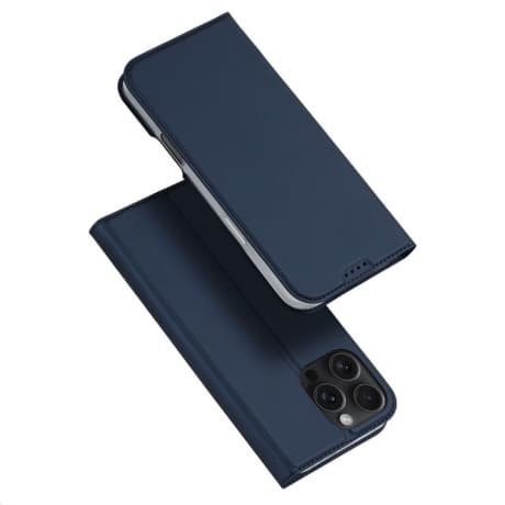 Dux Ducis Skin Pro knižkové puzdro na iPhone 16 Pro Max, modré 1