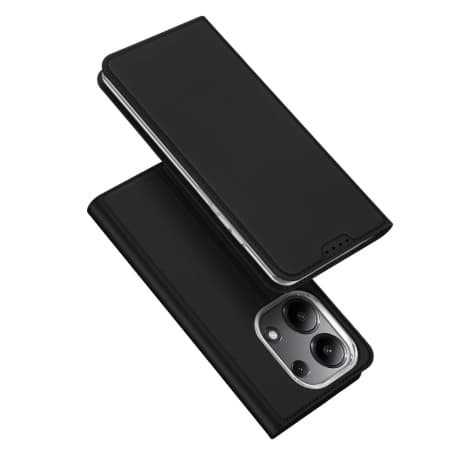 Dux Ducis Skin Pro knižkové puzdro na Xiaomi Redmi Note 13 4G, čierne 1