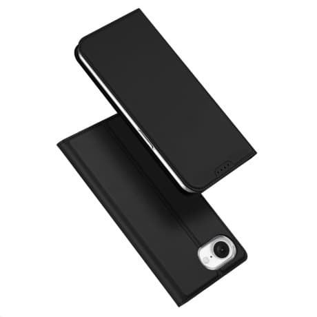 Dux Ducis Skin Pro knižkové puzdro na iPhone 16e, čierne 1