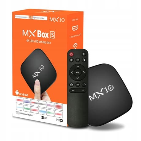 Eveon MX10-Z4 TV Box WiFi 4K, čierny (MX10-Z4) 1
