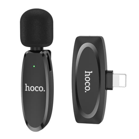 Hoco L15 Lavalier mikrofón Lightning, čierny 1