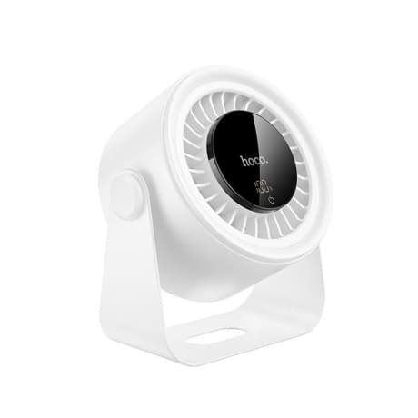 Hoco HX66 bezdrôtový stolný ventilátor, biely 1