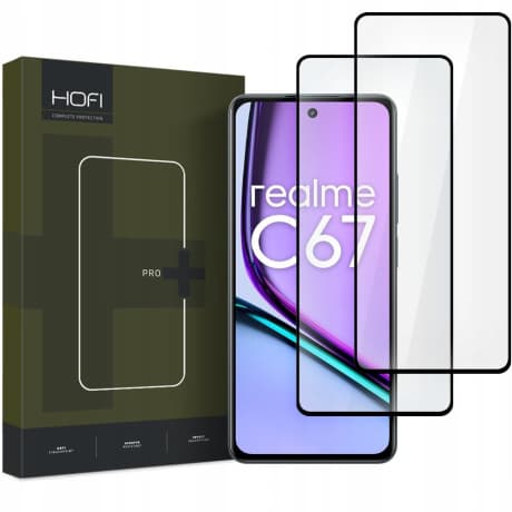 HOFI Glass Pro Full Screen 2x ochranné sklo na Realme C67 4G, čierne 1
