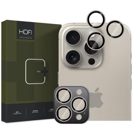 HOFI Camring ochranné sklo na kameru na iPhone 16 Pro / 16 Pro Max, titanium 1