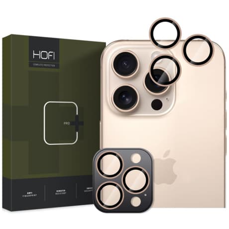 HOFI Camring ochranné sklo na kameru na iPhone 16 Pro / 16 Pro Max, desert titanium 1