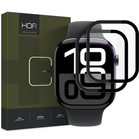HOFI Glass Pro Watch 2x ochranné sklo na Apple Watch 10 (46 mm), čierne