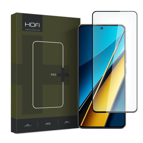 HOFI Glass Pro Full Screen ochranné sklo na Xiaomi Poco X6 5G, čierne 1