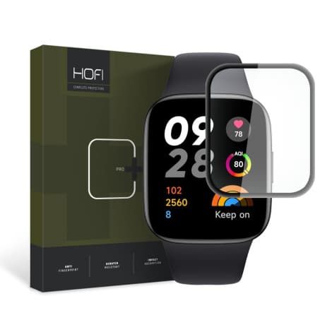 HOFI Hybrid ochranné sklo na Xiaomi Redmi Watch 3, čierne 1