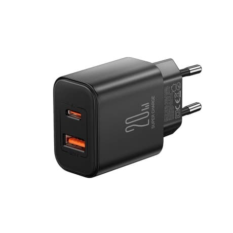 Joyroom JR-TCF05 sieťová nabíjačka USB / USB-C 20W + kábel USB-C, čierna 1