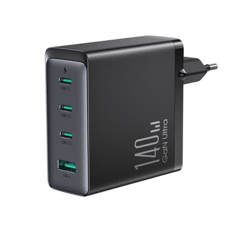 Joyroom Gan Ultra sieťová nabíjačka USB / 3x USB-C 140W + kábel USB-C, čierna 1