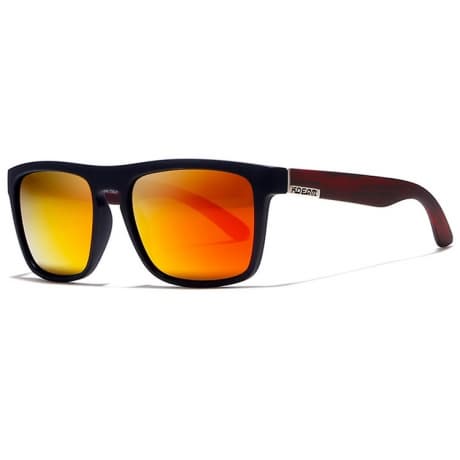 KDEAM Sunbury 12 slnečné okuliare, Black / Wood Red (GKD004C12)
