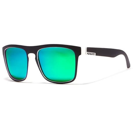 KDEAM Sunbury 19 slnečné okuliare, Black & White / Green (GKD004C19) 1