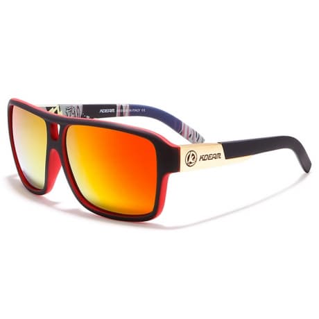 KDEAM Bayonne 10 slnečné okuliare, Black / Orange (GKD006C10)